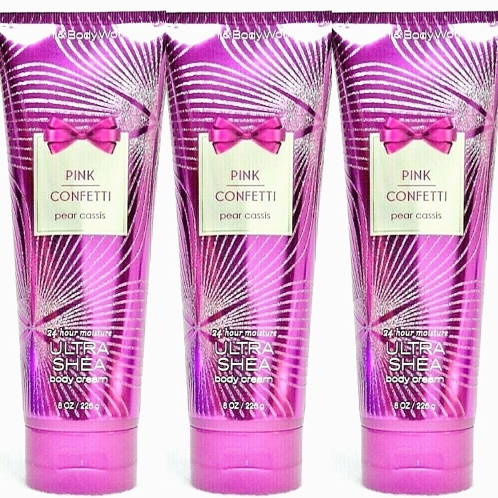BBW 3pc set bundle full sz PINK CONFETTI c…